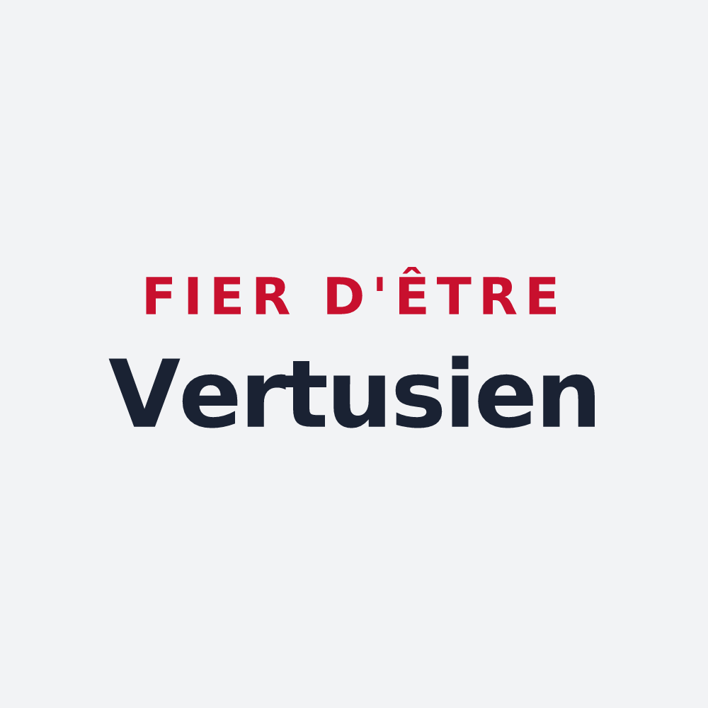 Poster « Fier d'être Vertusien » — design pour Blancs-Coteaux