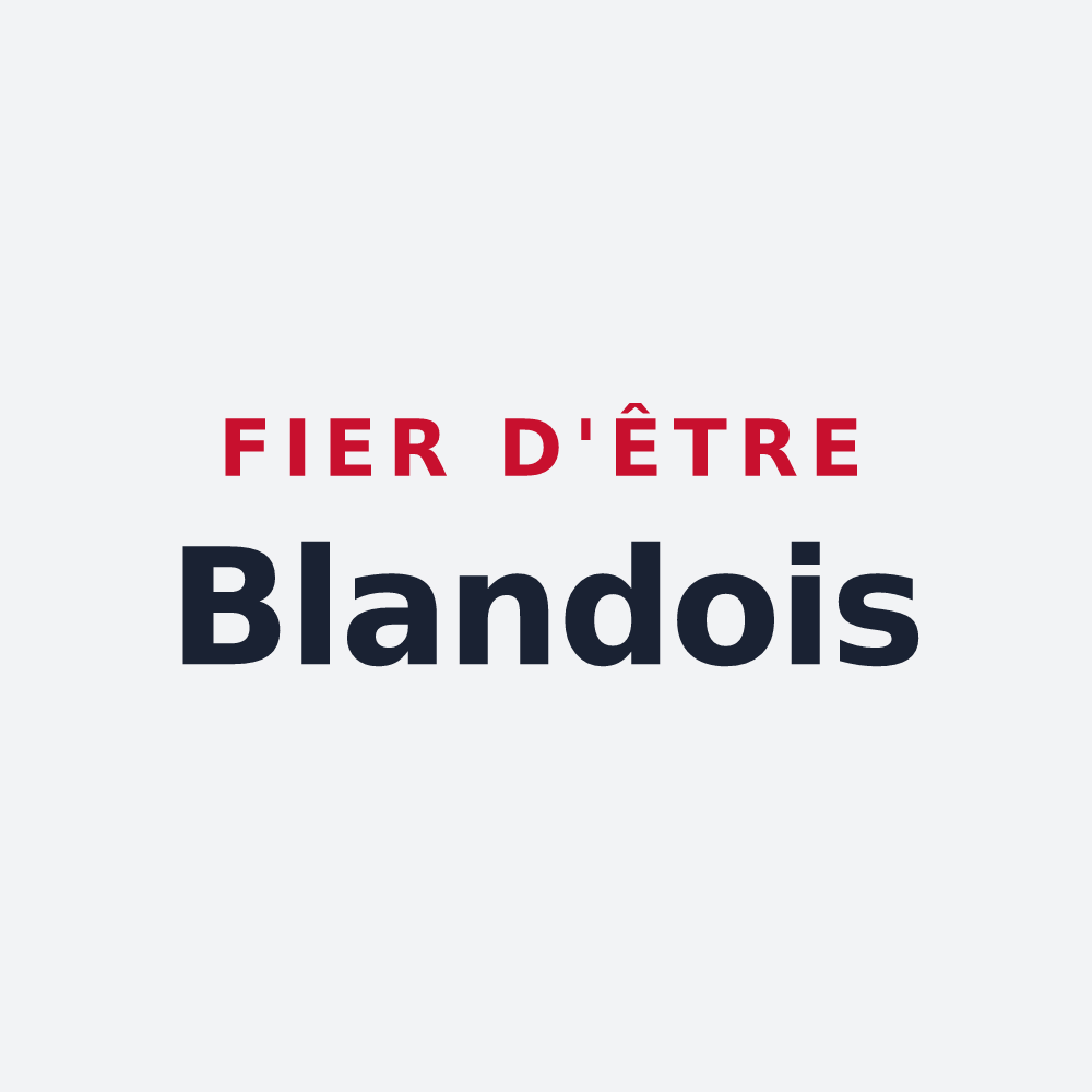 Poster « Fier d'être Blandois » — design pour Blandy