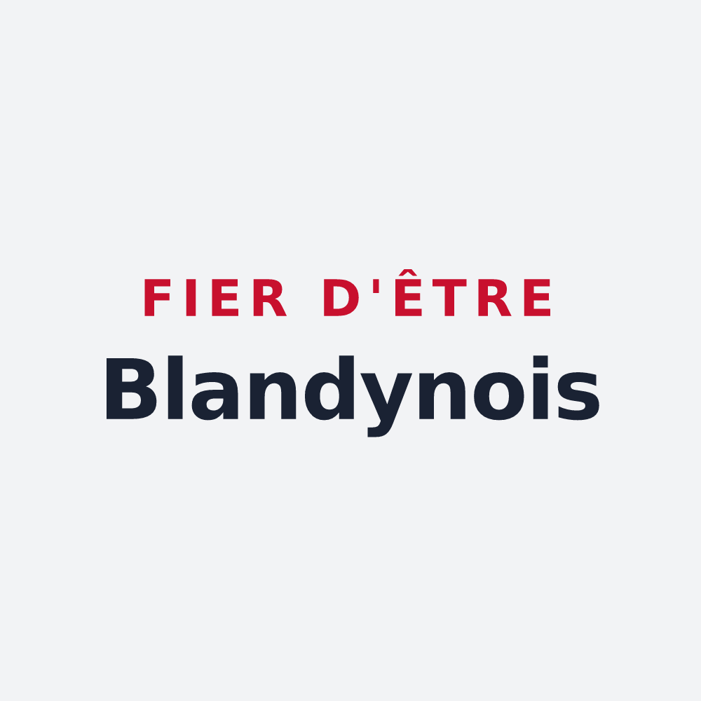 Poster « Fier d'être Blandynois » — design pour Blandy