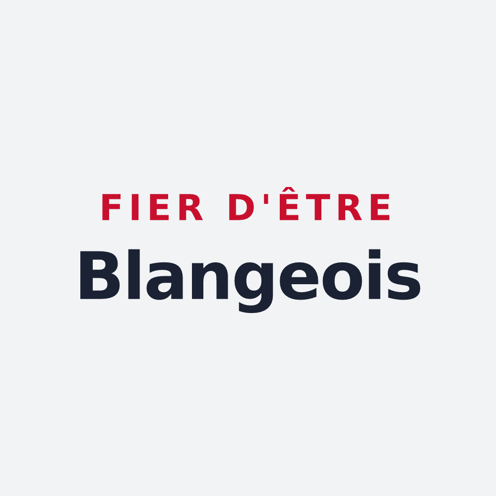 Poster « Fier d'être Blangeois » — design pour Blangy-Tronville
