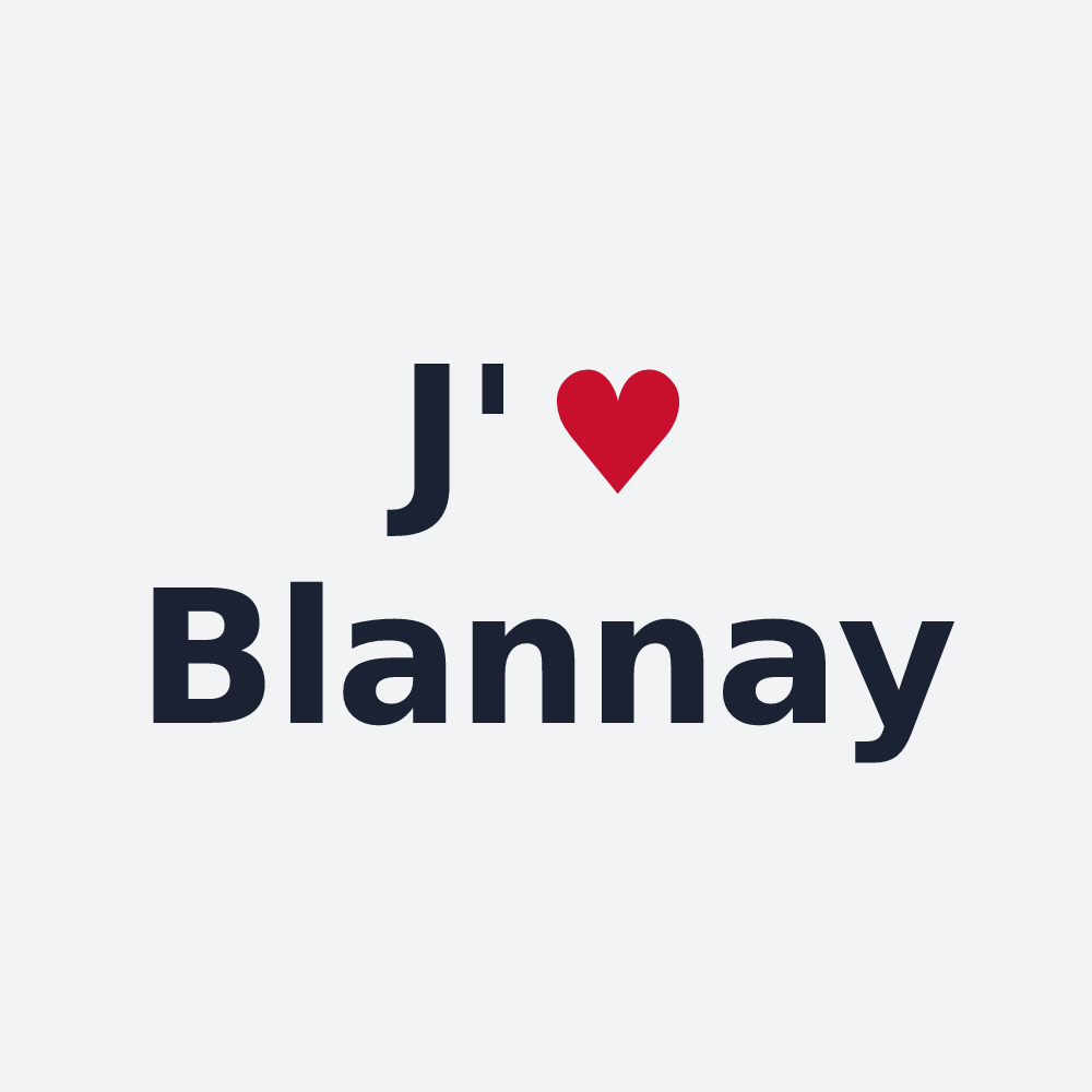 Poster personnalisé Blannay — design J'aime Blannay