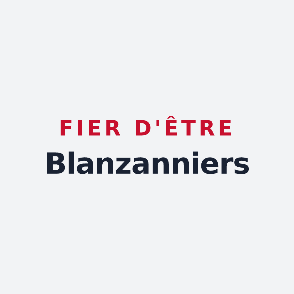 Poster « Fier d'être Blanzanniers » — design pour Blanzac
