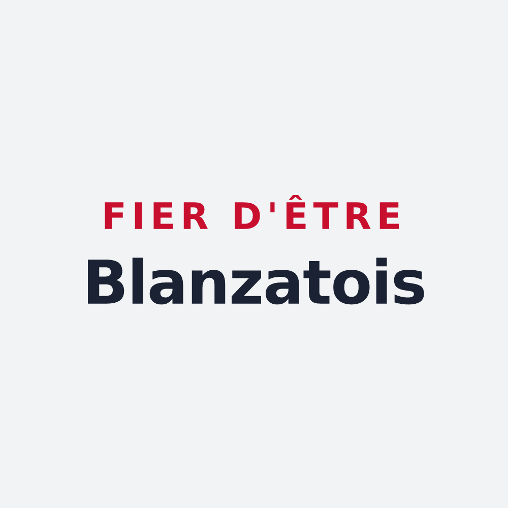 Poster « Fier d'être Blanzatois » — design pour Blanzat