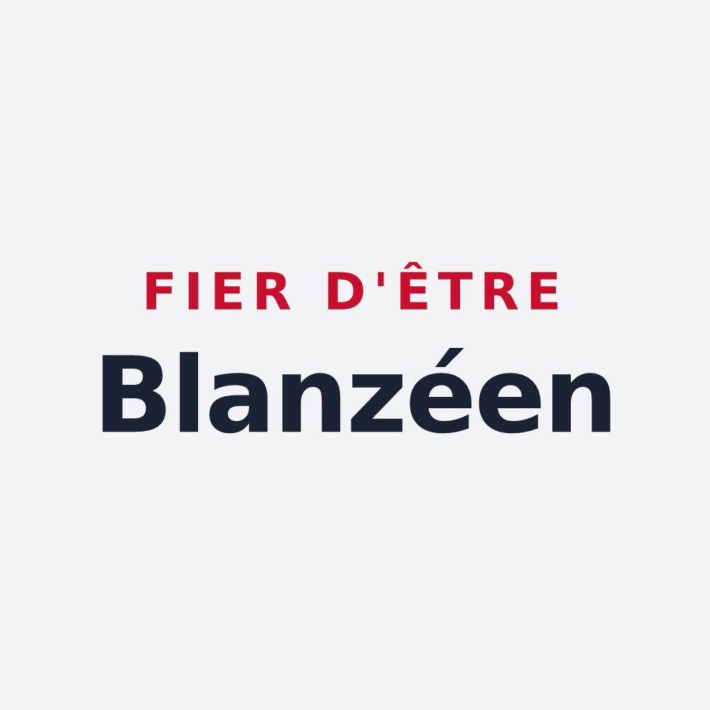 Poster « Fier d'être Blanzéen » — design pour Blanzay