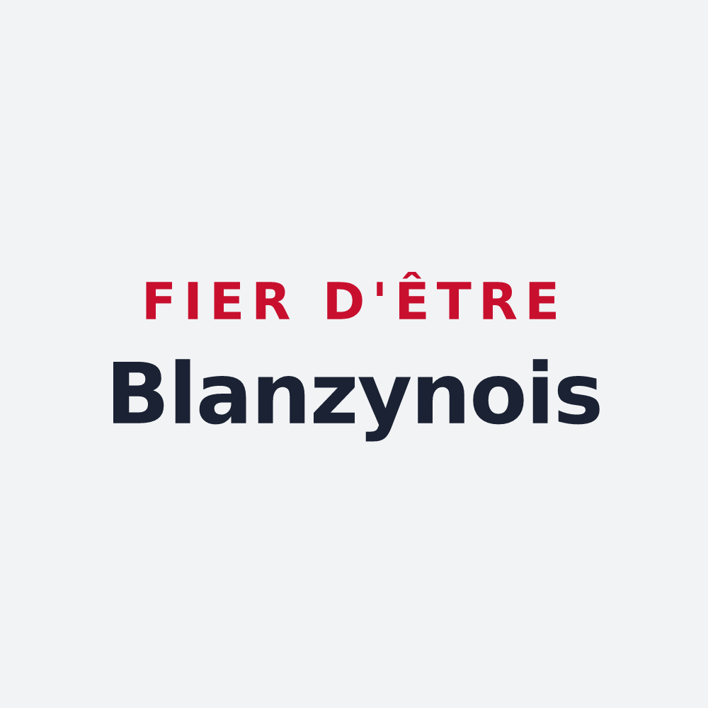 Poster « Fier d'être Blanzynois » — design pour Blanzy-la-Salonnaise