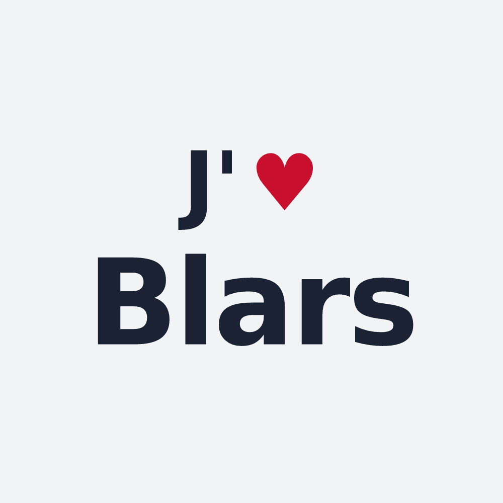 Poster personnalisé Blars — design J'aime Blars
