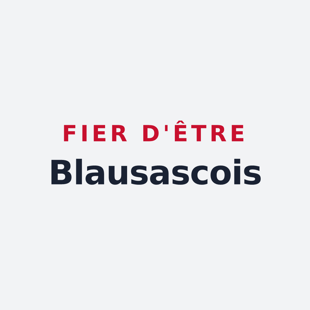 Poster « Fier d'être Blausascois » — design pour Blausasc