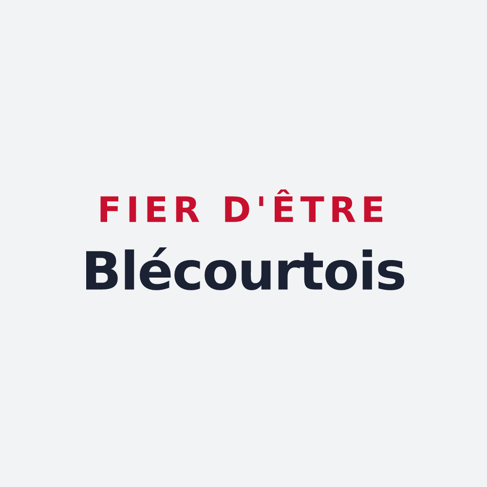 Poster « Fier d'être Blécourtois » — design pour Blécourt