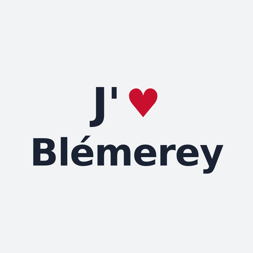 Poster personnalisé Blémerey — design J'aime Blémerey