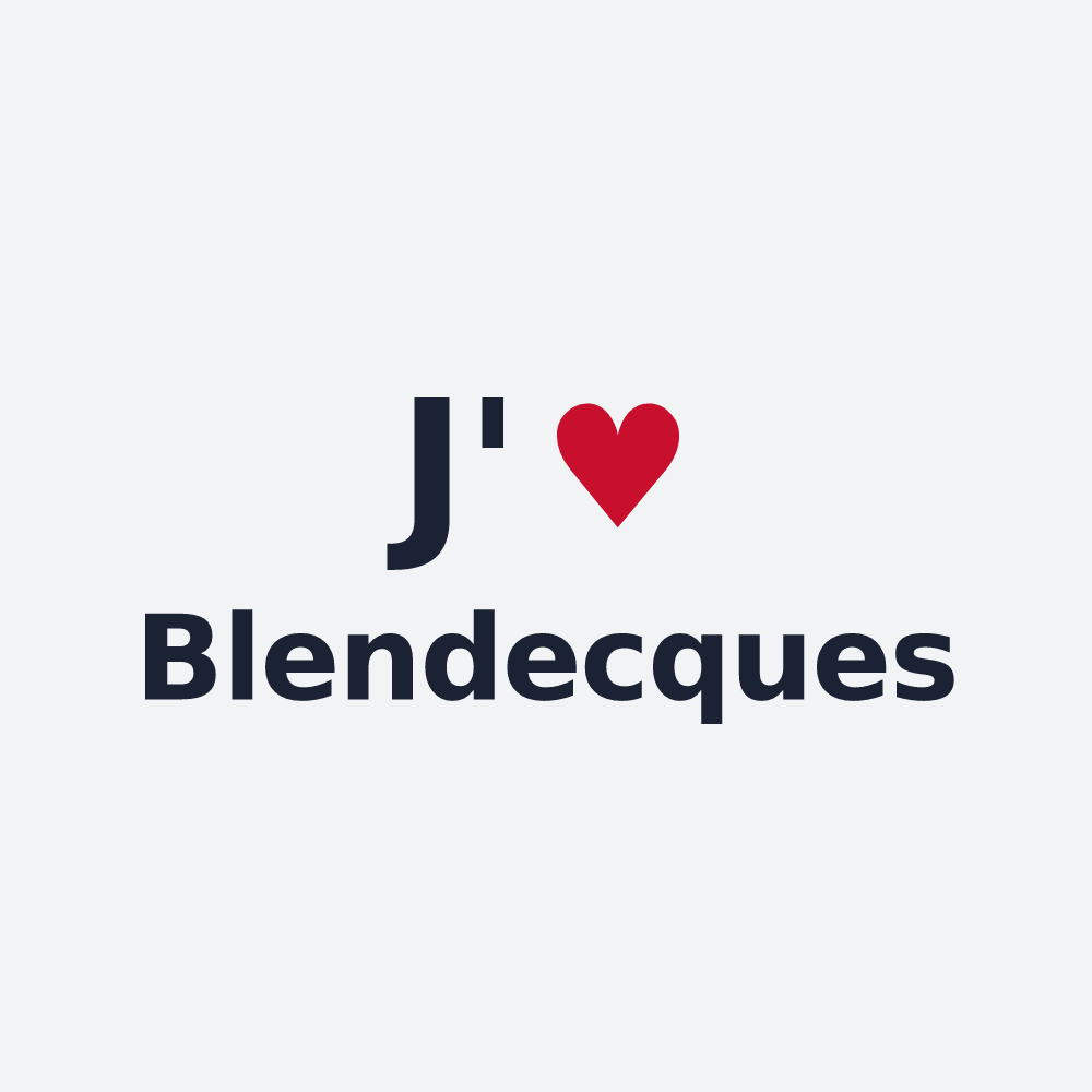 Poster personnalisé Blendecques — design J'aime Blendecques