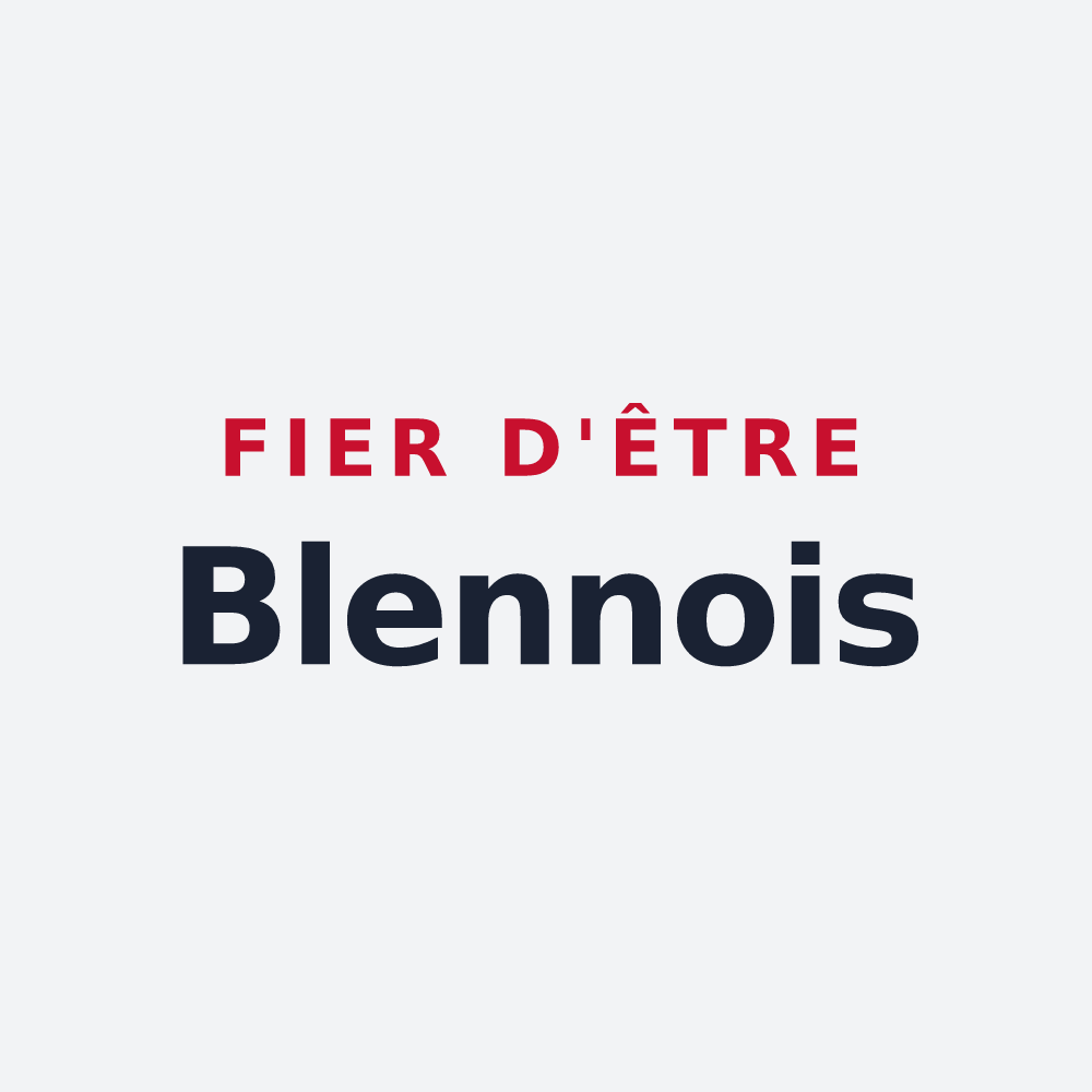 Poster « Fier d'être Blennois » — design pour Blennes