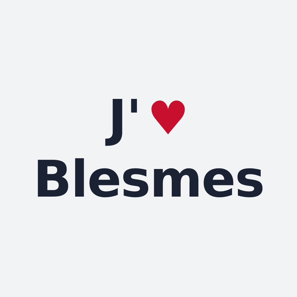 Poster personnalisé Blesmes — design J'aime Blesmes