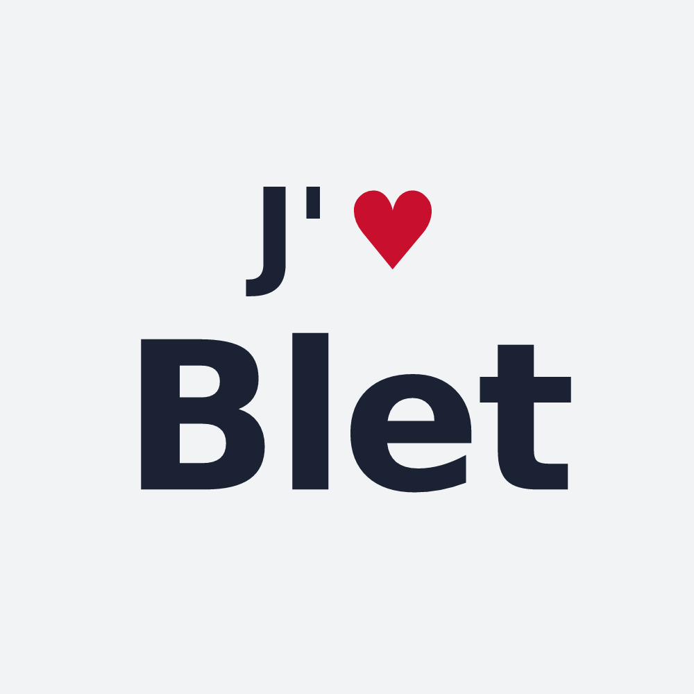 Poster personnalisé Blet — design J'aime Blet