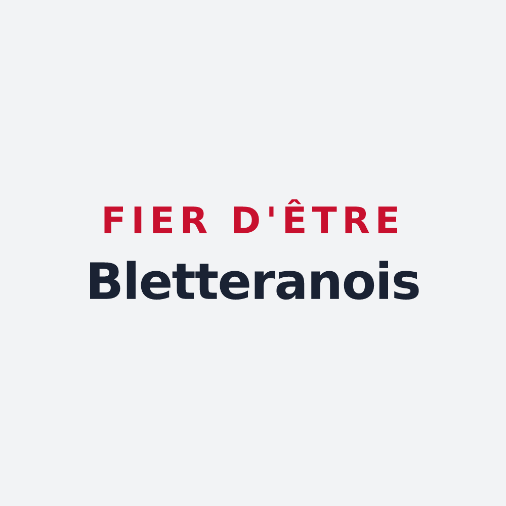 Poster « Fier d'être Bletteranois » — design pour Bletterans