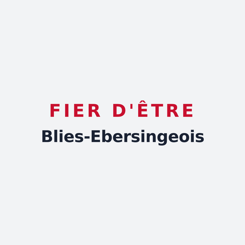 Poster « Fier d'être Blies-Ebersingeois » — design pour Blies-Ébersing