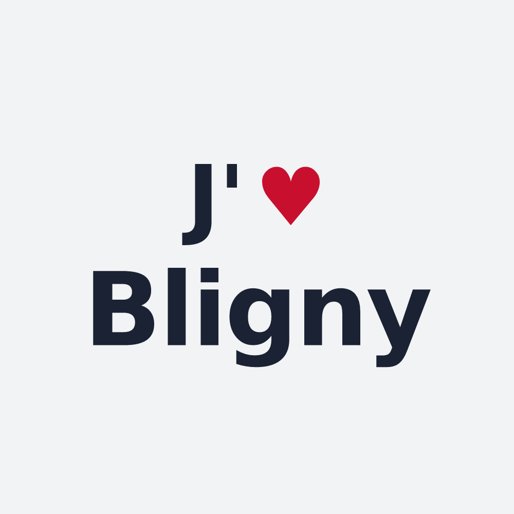 Poster personnalisé Bligny — design J'aime Bligny