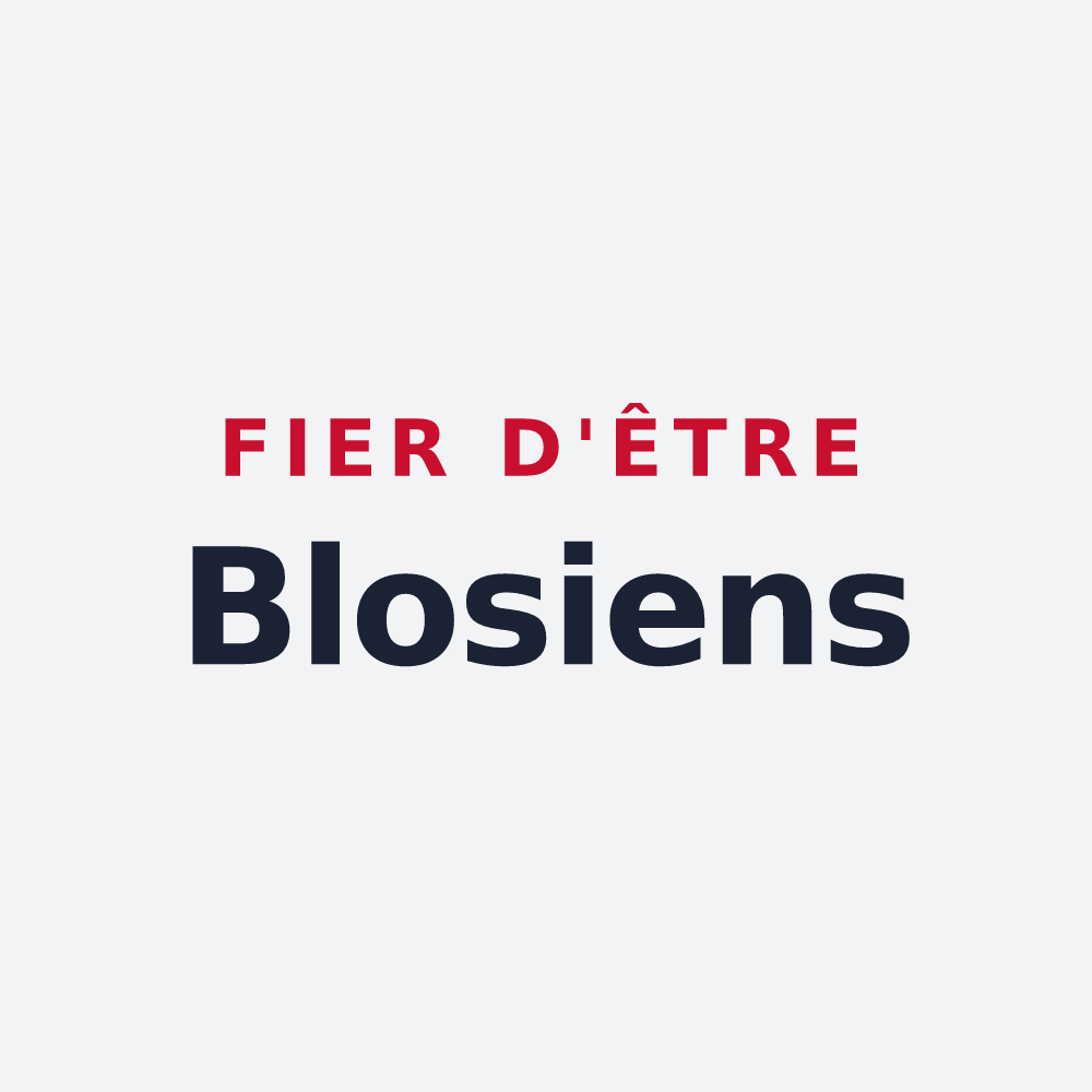 Poster « Fier d'être Blosiens » — design pour Blou
