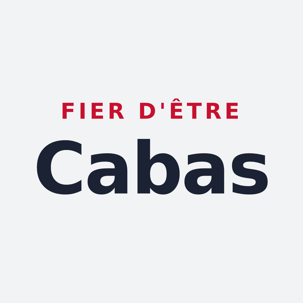 Poster « Fier d'être Cabas » — design pour Blye