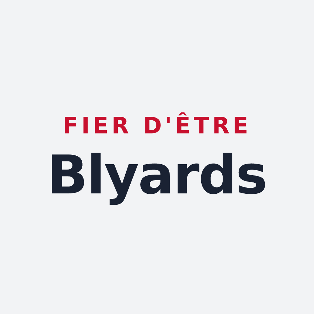 Poster « Fier d'être Blyards » — design pour Blyes