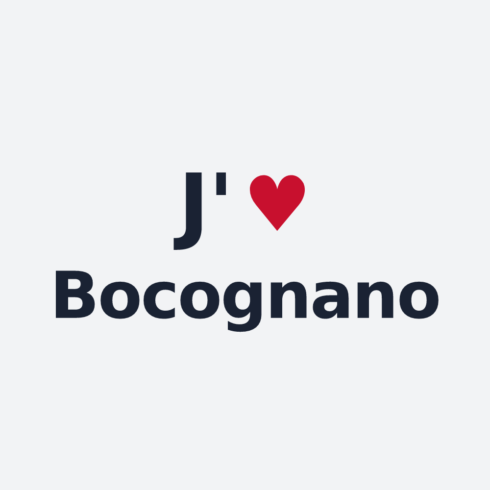 Poster personnalisé Bocognano — design J'aime Bocognano