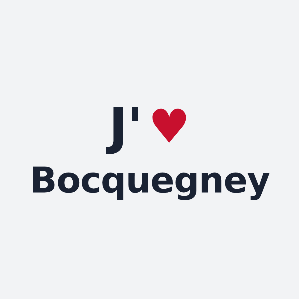 Poster personnalisé Bocquegney — design J'aime Bocquegney