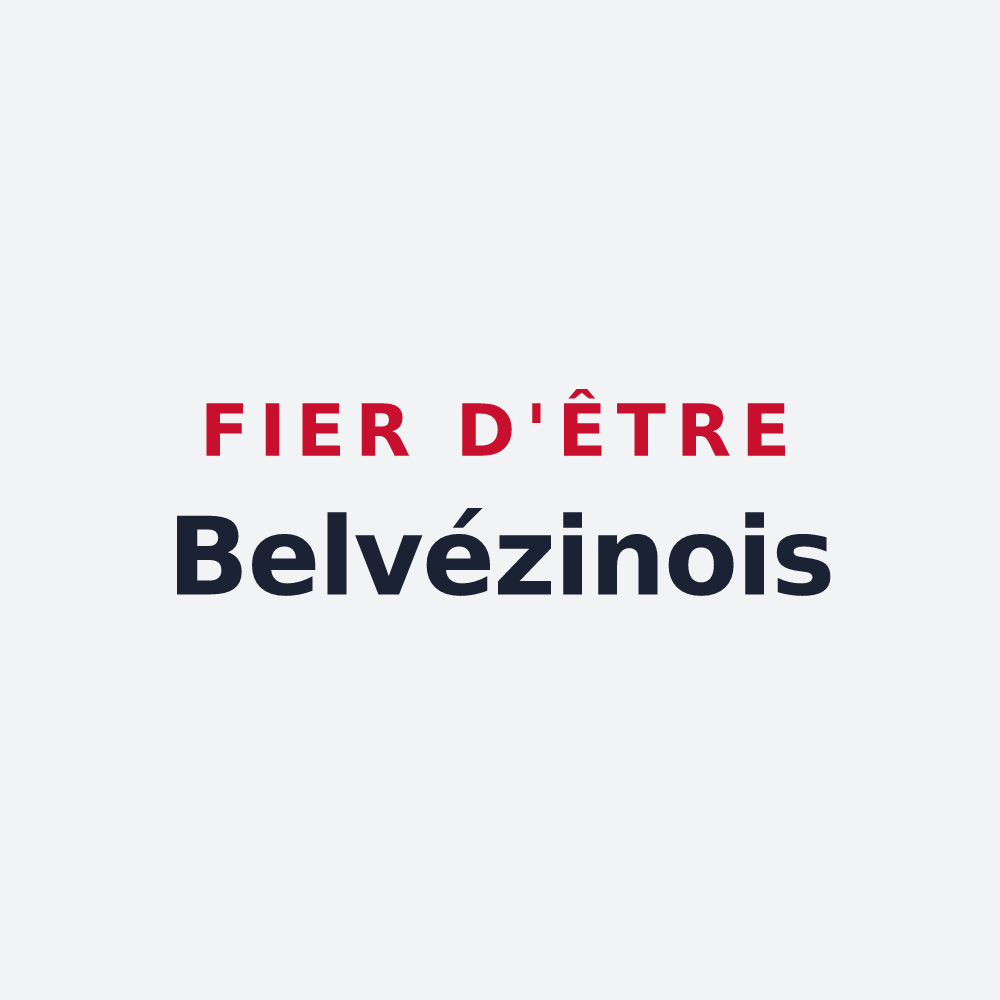 Poster « Fier d'être Belvézinois » — design pour Boeil-Bezing