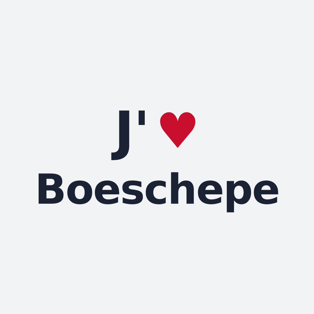 Poster personnalisé Boeschepe — design J'aime Boeschepe