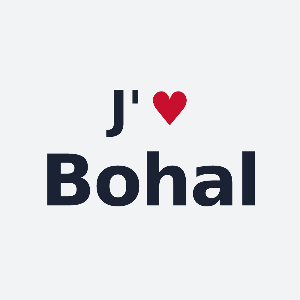 Poster personnalisé Bohal — design J'aime Bohal