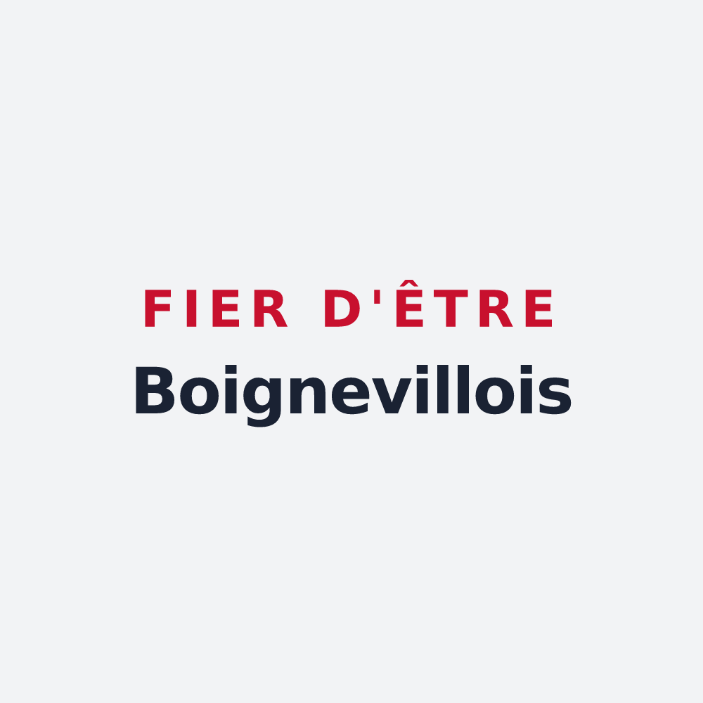 Poster « Fier d'être Boignevillois » — design pour Boigneville