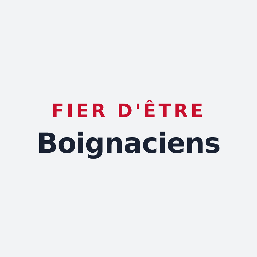 Poster « Fier d'être Boignaciens » — design pour Boigny-sur-Bionne