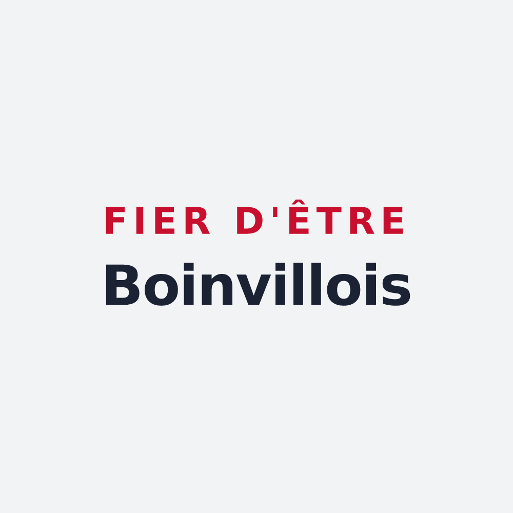 Poster « Fier d'être Boinvillois » — design pour Boinville-le-Gaillard