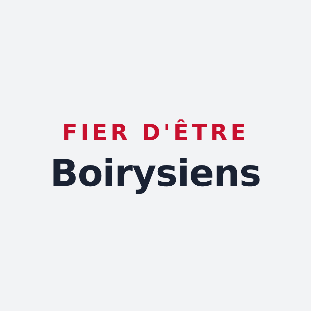 Poster « Fier d'être Boirysiens » — design pour Boiry-Saint-Martin