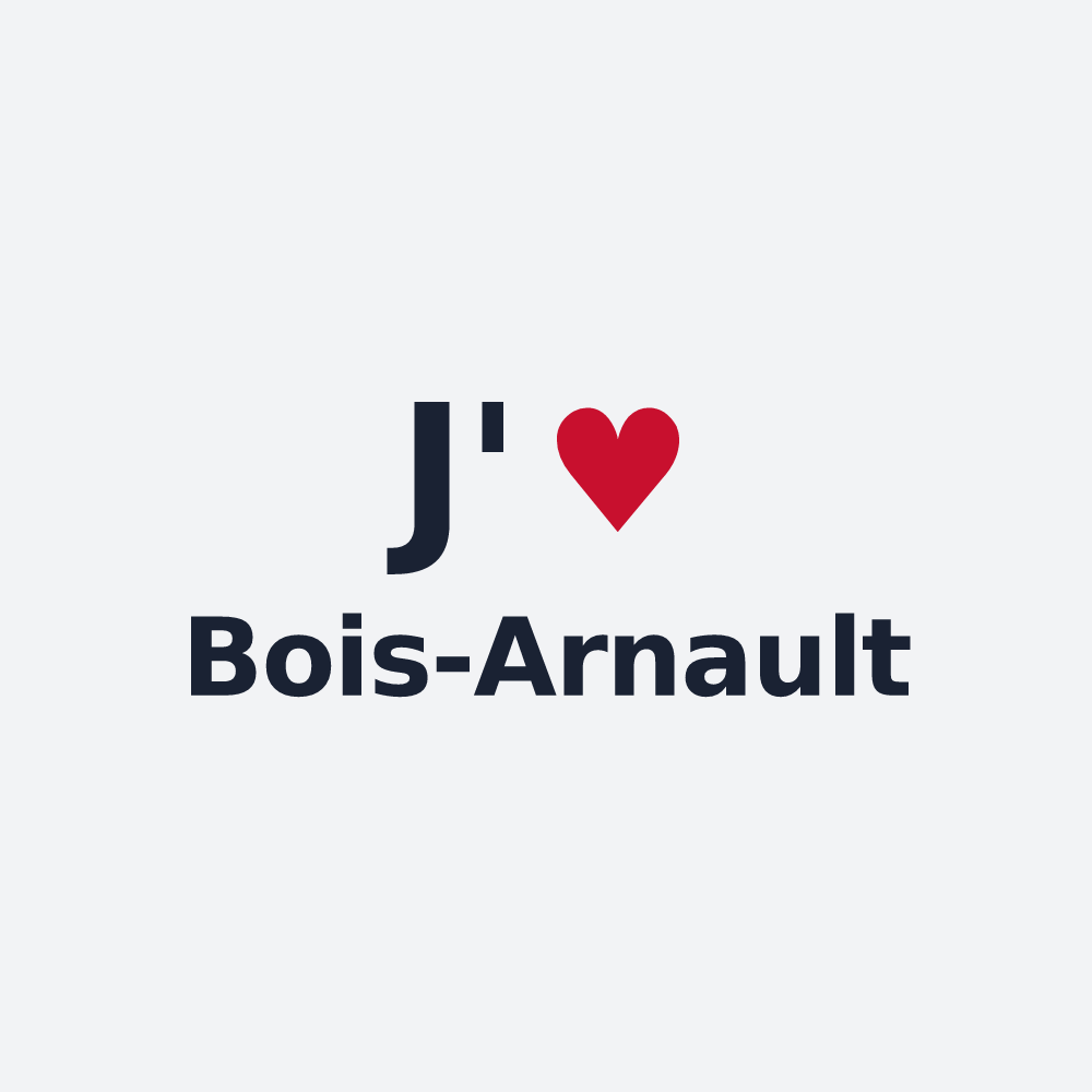 Poster personnalisé Bois-Arnault — design J'aime Bois-Arnault