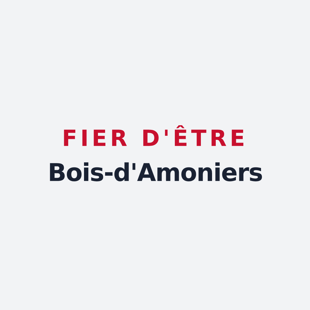 Poster « Fier d'être Bois-d'Amoniers » — design pour Bois-d'Amont