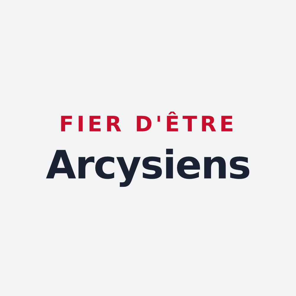 Poster « Fier d'être Arcysiens » — design pour Bois-d'Arcy