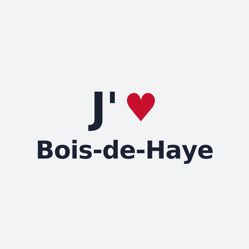 Poster personnalisé Bois-de-Haye — design J'aime Bois-de-Haye