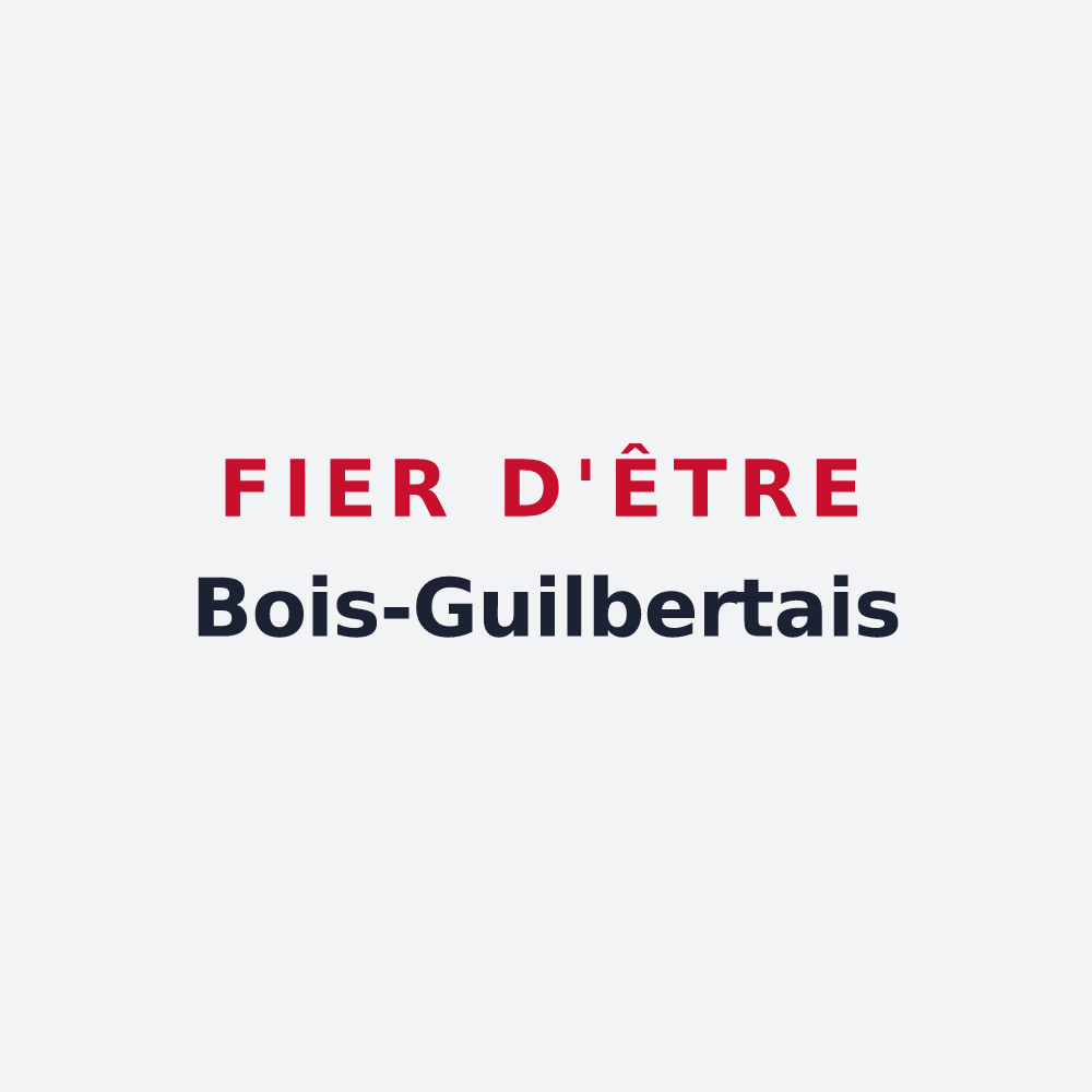 Poster « Fier d'être Bois-Guilbertais » — design pour Bois-Guilbert