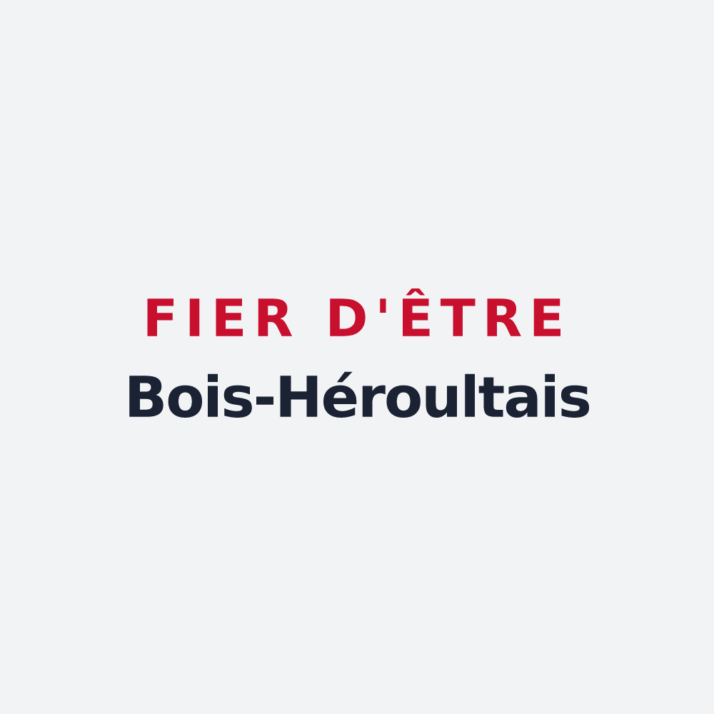Poster « Fier d'être Bois-Héroultais » — design pour Bois-Héroult