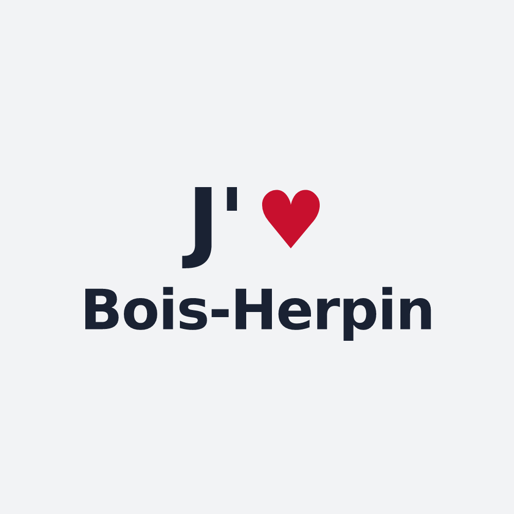Poster personnalisé Bois-Herpin — design J'aime Bois-Herpin