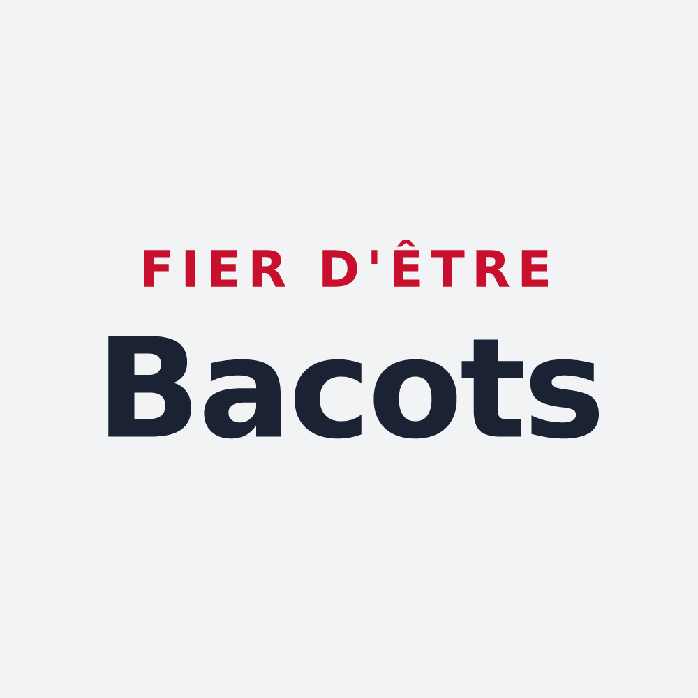 Poster « Fier d'être Bacots » — design pour Bois-le-Roi