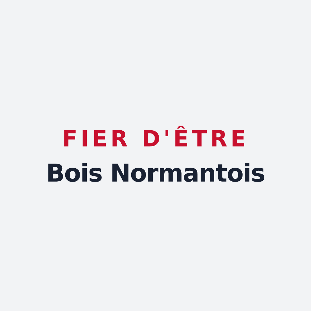 Poster « Fier d'être Bois Normantois » — design pour Bois-Normand-près-Lyre