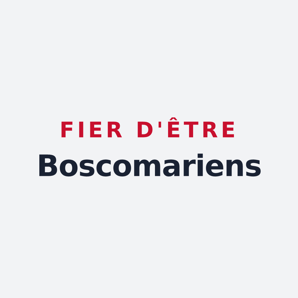Poster « Fier d'être Boscomariens » — design pour Bois-Sainte-Marie