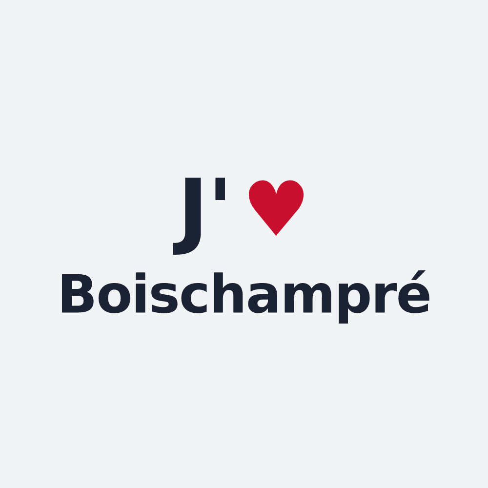 Poster personnalisé Boischampré — design J'aime Boischampré