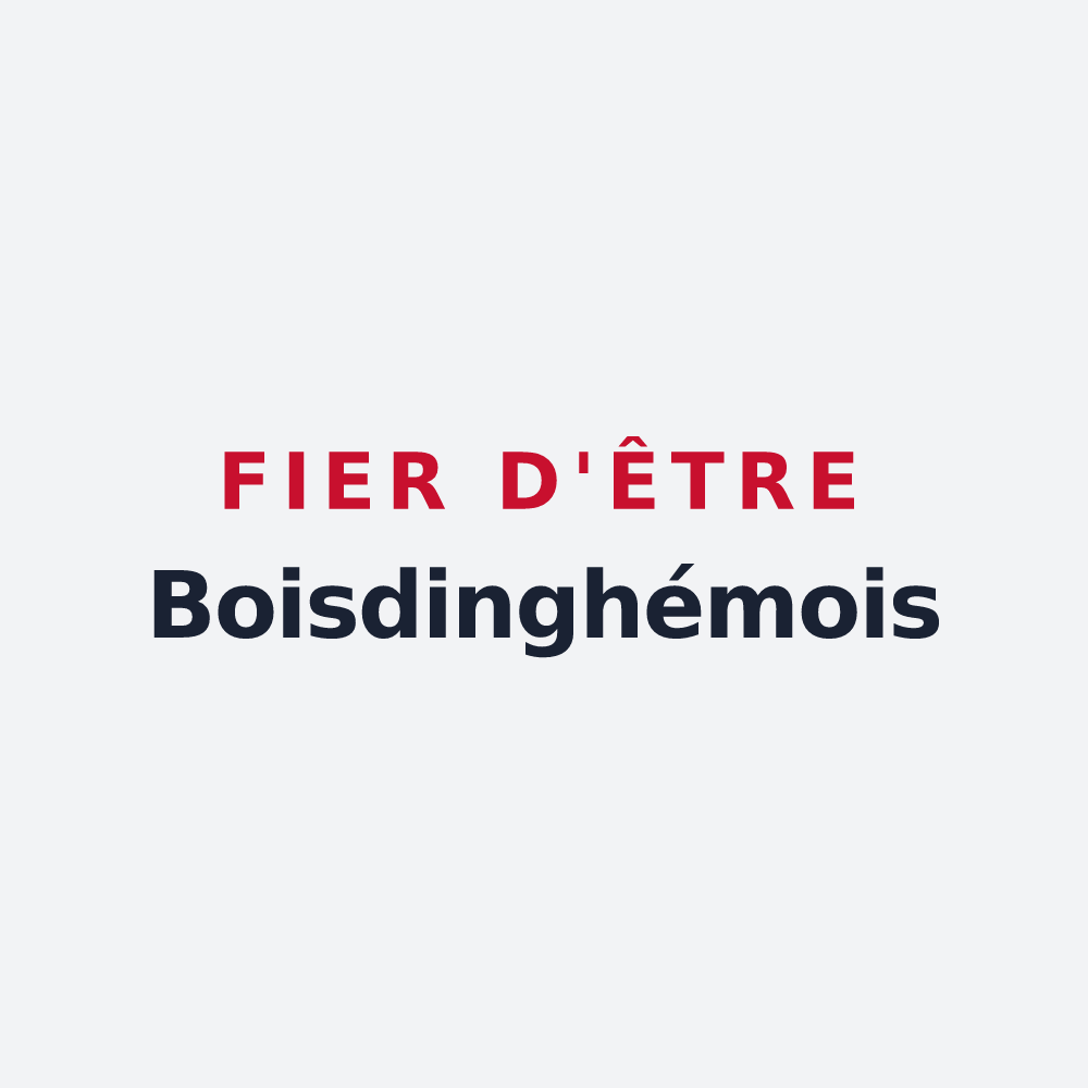 Poster « Fier d'être Boisdinghémois » — design pour Boisdinghem