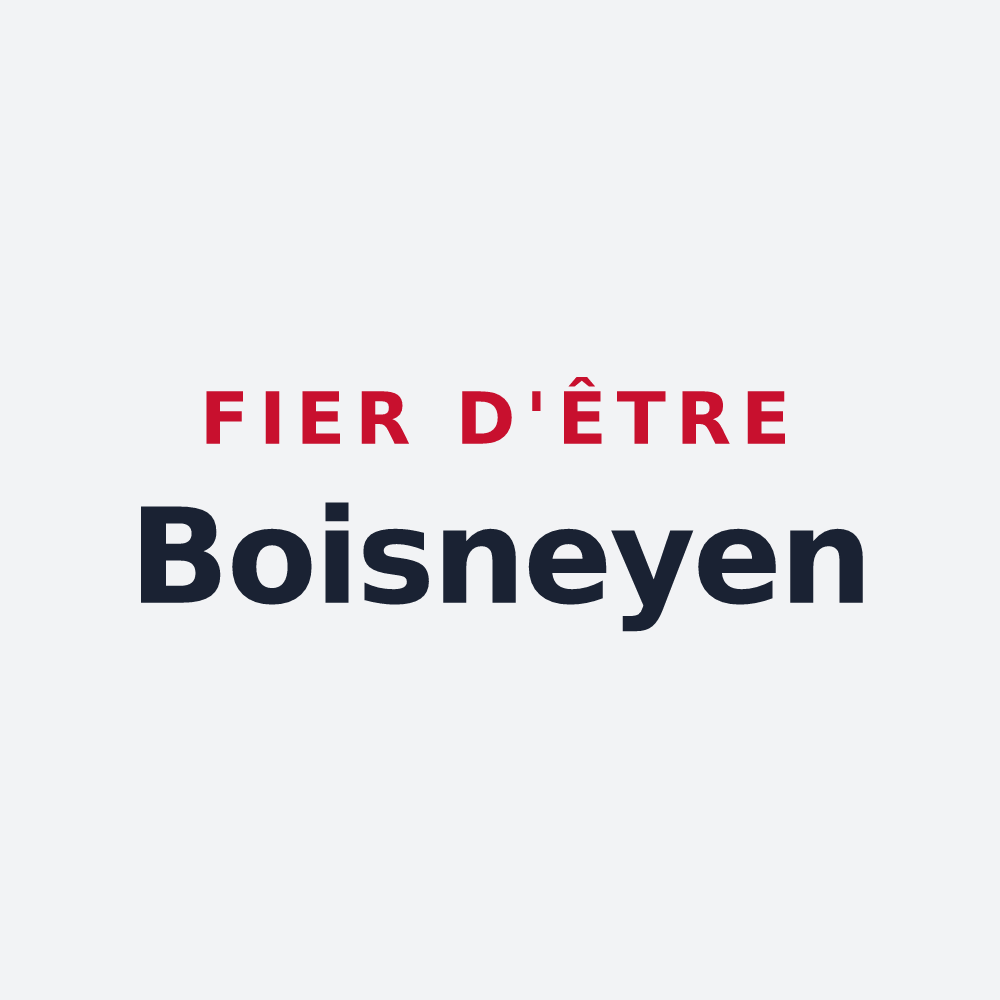 Poster « Fier d'être Boisneyen » — design pour Boisney