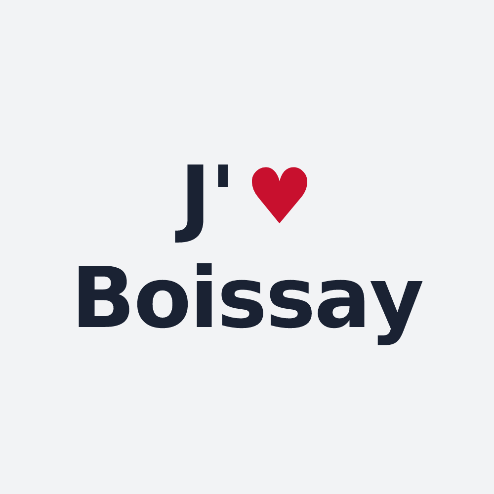 Poster personnalisé Boissay — design J'aime Boissay