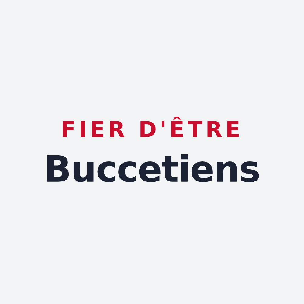Poster « Fier d'être Buccetiens » — design pour Boissay