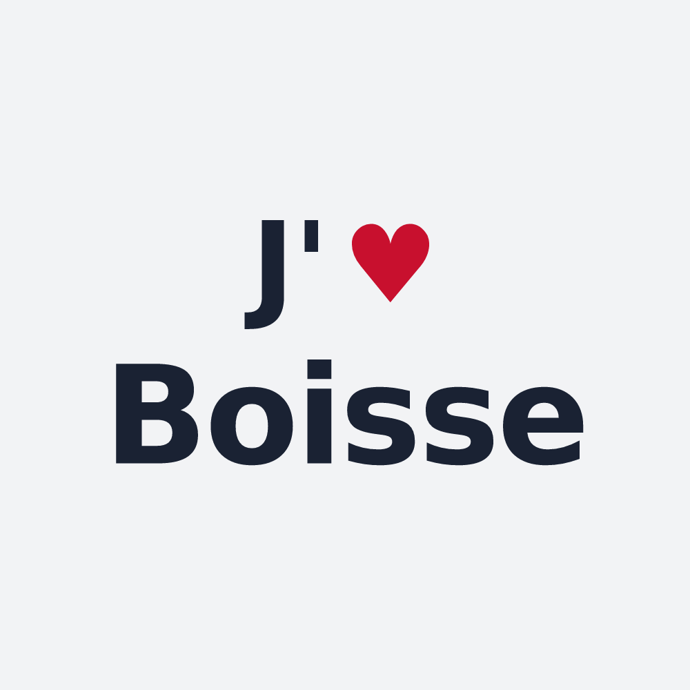 Poster personnalisé Boisse — design J'aime Boisse