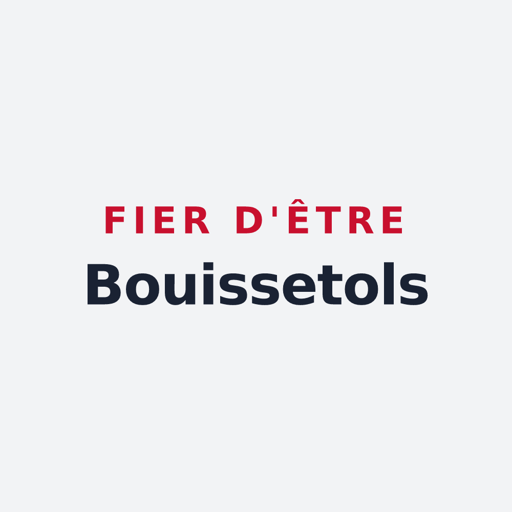 Poster « Fier d'être Bouissetols » — design pour Boisset