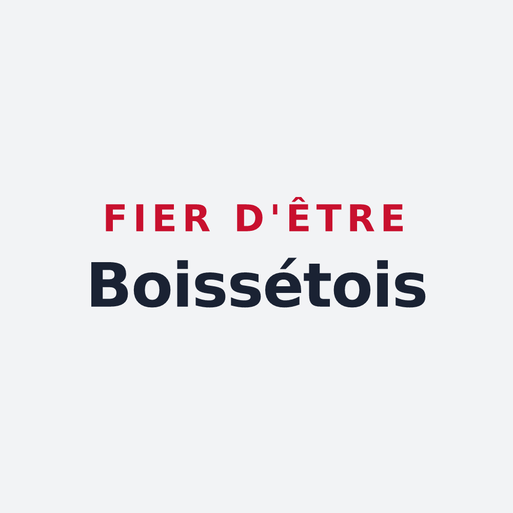 Poster « Fier d'être Boissétois » — design pour Boisset